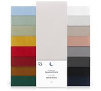 Blumtal Drap Housse 120x200x30cm Lot de 2 en Microfibre - certifié Oeko-TEX - draps Respirant Drap de lit 120x200 - Moonlight Grey - Gris