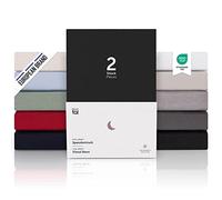 Blumtal Drap Housse 140 x 200cm - 100% Coton Premium, Hauteur De Matelas Jusqu'à 25 cm, Hypoallergénique, Anti Pli - Noir (x1)