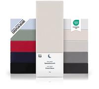 Blumtal Drap Housse 160 x 200 x30 cm Basique en Jersey - Lot de 1-160 x 200 x30 cm - Drap Housse 160 x 200 x30 en 100% Coton - certifié Oeko-Tex - Protege Matelas 160x200 x30 Coton - Couleur Ivoire