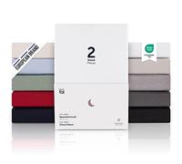 Blumtal Drap Housse 160 x 200cm - 100% Coton Premium, Hauteur De Matelas Jusqu'à 40 cm, Hypoallergénique, Anti Pli - Blanc (x1)