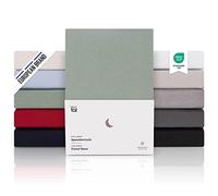 Blumtal Drap Housse 160 x 200cm - 100% Coton Premium, Hauteur De Matelas Jusqu'à 40 cm, Hypoallergénique, Anti Pli - Summer Green - Vert (x2)
