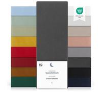 Blumtal Drap Housse 160x200x30cm Lot de 2 en Microfibre - certifié Oeko-TEX - draps Respirant Drap de lit 160x200 - Anthracite