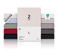 Blumtal Premium Jersey drap-housse 180x200 set de 2 - drap OEKO-TEX en ivoire
