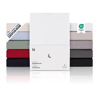 Blumtal Drap Housse 180 x 200cm - 100% Coton Premium, Hauteur De Matelas Jusqu'à 40 cm, Hypoallergénique, Anti Pli - Blanc (x2)