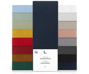 Blumtal Drap Housse 80x200x30cm Lot de 2 en Microfibre - certifié Oeko-TEX - draps Respirant Drap de lit 80x200 - Dark Ocean Blue - Blau
