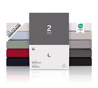 Blumtal Drap Housse 90 x 200cm - 100% Coton Premium, Hauteur De Matelas Jusqu'à 10 cm, Hypoallergénique, Anti Pli - Anthracite (x1)