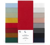 Blumtal Drap Housse 90x200 cm en Microfibre 2 piéces - Drap 90x200 cm certifié Oeko-TEX - Drap 90x200 cm - Drap 90x200 Enfant - Drap Housse 90x200 Enfant - Parure lit 90x200 - draps Housse Doux Rouge