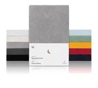 Blumtal Drap Housse Coton éponge 160 x 200 cm - Lot de 1 - protège-Matelas Chaud & Confortable certifié Oeko-Tex pour Matelas avec Hauteur jusqu'à 30 cm - Drap Housse 160 x 200 cm - en Gris