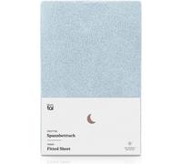 Blumtal Drap housse en éponge 135x190 cm - Drap housse en éponge jusqu'à une hauteur de matelas de 25 cm - Drap housse en éponge - Drap de lit chaud en bleu clair