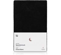 Blumtal Drap housse en éponge 140x200 cm en set de 2 - Drap housse en éponge jusqu'à une hauteur de matelas de 25cm - Drap housse en éponge chaud en noir