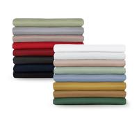 Blumtal Drap Plat 2 Personnes 320x275 pour Lit 200x200/220 en Microfibre Doux - Drap 320x275 cm sans Elastique - Drap Plat 320x275 Facile à Entretenir - Draps 320x275 Doux pour la Peau en Gris Clair
