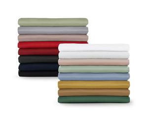 Blumtal Drap Plat 2 Personnes 320x275 pour Lit 200x200/220 en Microfibre Doux - Drap 320x275 cm sans Elastique - Drap Plat 320x275 Facile à Entretenir - Draps 320x275 Doux pour la Peau en Bleu foncé