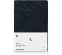 Blumtal Draps-housses en éponge 140x200 cm en set de 2 - Draps-housses en éponge jusqu'à une hauteur de matelas de 25 cm - Draps de lit chauds en Dark Ocean Blue - Bleu