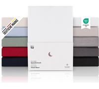Blumtal Draps-housses Premium 120x200cm Jersey Boxspring en set de 2 - Coton 100% - Blanc