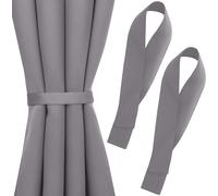 Blumtal embrasse pour rideaux, set de 2 gris - embrasse pour rideaux 72x5 cm - embrasse pour rideaux lavable et opaque