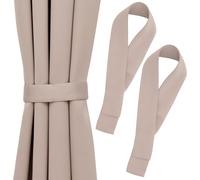 Blumtal embrasse pour rideaux, set de 2, taupe - embrasse pour rideaux 72x5 cm - embrasse pour rideaux lavable et opaque