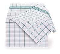 Blumtal ensemble de torchon cusine premium 50x70 cm en coton - lot de 5 - qualité certifiée OEKO-TEX - torchon vaisselle - lavables jusqu'à 95°C - ultra absorbant - design élégant à carreaux - en vert