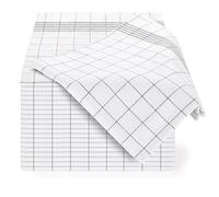 Blumtal ensemble de torchon cusine premium 50x70 cm en coton - lot de 5 - qualité certifiée OEKO-TEX - torchon vaisselle - lavables jusqu'à 95°C - ultra absorbant - design élégant à carreaux - en gris