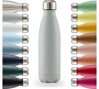 Blumtal Gourde en acier inoxydable isolée Thermos 350 ml - Gris foncé - Gourde en métal anti-fuite - Gourde thermique sans BPA
