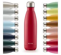 Blumtal Gourde en acier inoxydable isolée Thermos 350 ml - Rouge - Gourde anti-fuite en métal - Gourde thermique sans BPA