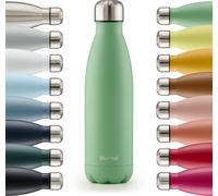 Blumtal Gourde en acier inoxydable isolée Thermos 350 ml - Vert - Gourde anti-fuite en métal - Gourde thermique sans BPA
