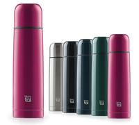 Blumtal - gourde isotherme 500 ml - bouteille istoherme sans BPA pour boissons chaudes & froides - gourde inox étanche avec gobelet pour café et thé - gourde metal 100% étanche - prune
