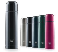 Blumtal - gourde isotherme 500 ml - bouteille istoherme sans BPA pour boissons chaudes & froides - gourde inox étanche avec gobelet pour café et thé - gourde metal 100% étanche - noir