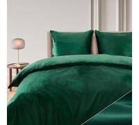Blumtal Housse de Couette 200x200 cm Cashmere-Touch Peluche - Housse de Couette Oeko-TEX Certifiée 200x200 Peluche + Taie d'oreiller 80x80 2X - Housse de Couette Hiver Microfibre Verte