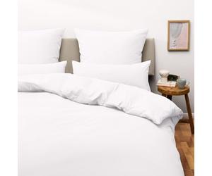 Blumtal Housse de Couette 260x240 + taie d'oreiller 40x70cm- Parure de lit 260x240 certifié Oeko-TEX -Blanc