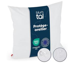Blumtal Housse de Coussin de lit Impermeable - Taie d'oreiller 40x40 - Oreiller Moyen avec Fermeture éclair - Housse de Coussins Anti-acariens hypoallergénique certifiée Oeko Texi