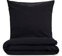 Blumtal linge de lit 140x200cm + taie d'oreiller 65x65cm - Microfibre Bed Sheets 140x200cm - 2pcs set linge de lit noir