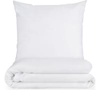 Blumtal linge de lit 155x200cm + taie d'oreiller 50x80cm - Microfibre Bed Sheets 155x200cm - 2pcs set linge de lit blanc