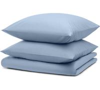 Blumtal linge de lit 240x220cm + 2x taies d'oreiller 40x80cm - Microfibre Bed Sheets 240x220cm - 3-pièces de linge de lit bleu clair