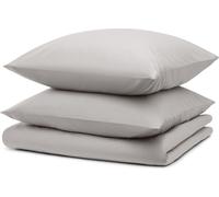 Blumtal linge de lit 260x240cm + 2x taies d'oreiller 40x70cm - Microfibre Bed Sheets 260x240cm - 3-pièces de linge de lit gris clair