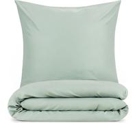 Blumtal Literie 140x200cm + taie d'oreiller 40x80cm - Microfibre Bed Sheets 140x200cm - 2pcs set linge de lit vert