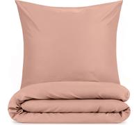 Blumtal Literie 140x200cm + taie d'oreiller 80x80cm - Microfibre Bed Sheets 140x200cm - 2pcs set linge de lit rose