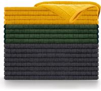 Blumtal Lot de 16 chiffons en microfibres Premium très absorbants - Chiffons en microfibres non pelucheux à usage général, chiffons de nettoyage sans traces, chiffons à vaisselle, 355 GSM, 30x40 cm