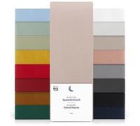 Blumtal Lot de 2 draps-housses en microfibre brossée 140 x 190 cm, super doux, adapté aux matelas d'une hauteur allant jusqu'à 25 cm - Taupe