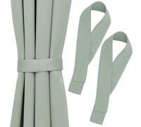 Blumtal Lot de 2 embrasse pour rideaux - Embrasse rideau pour rideau occultant - Attache rideau pour rideau cuisine et rideaux salon - Embrasses à rideaux occultant - Embrasse rideaux en tissu en Vert