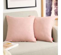 Blumtal Lot de 2 taies d'oreiller 30x50 cm chenille - Coussin de canapé douillet avec fermeture éclair cachée, certifié Oekotex, coussin décoratif moelleux, Dusty Pink - Rosa