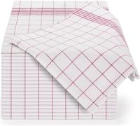 Blumtal Lot de 20 torchons Premium - torchons de qualité supérieure, 100% coton, à carreaux rouges, 50x70cm