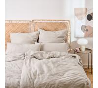 Blumtal Mousseline, linge de lit 135x200 cm, lot de 4 - 2x housse de couette 135 x 200 + 2x taies d'oreiller 80x80 Gris