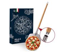 Blumtal - Pelle A Pizza - Spatule Professionnelle Cuisson Authentique - Pelle Pizza Haute Qualité - Pelle à Pizza Aluminium et Bois