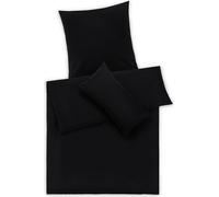 Blumtal Premium Mako Satin Cotton Set de linge de lit 135 x 200 cm avec taie d'oreiller 40 x 80 cm - Set de housses de couette super douces avec un aspect brillant noble et des fermetures éclair de la
