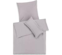 Blumtal Premium Mako Satin Cotton Set de linge de lit 135 x 200 cm avec taie d'oreiller 80x80 cm - Set de housse de couette super douce avec un aspect brillant noble et des fermetures éclair de la mêm