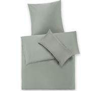 Blumtal Premium Mako Satin Cotton Set de linge de lit 135 x 200 cm avec taie d'oreiller 80x80 cm - Set de housses de couette super doux avec un aspect brillant noble et des fermetures éclair de la mêm