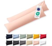 Blumtal Premium Taie Oreiller 40x145 Coton (Lot de 2) - Certifié Oeko-Tex, 100% Jersey Coton - Taie d'oreiller 40x145 en Jersey Ultra-Doux, Housse de Coussin - Rose
