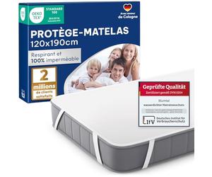 Blumtal - Protege Matelas 120x190 Lot de 2 - Alese 120x190 - Impermeable et Respirante avec 4 Coins élastiques - Certifié Oeko-Tex - Blanc