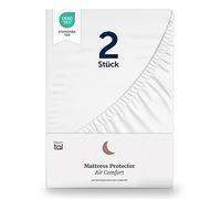 Blumtal Protege Matelas 200x220 lit Lot de 2 - Housse Protection Matelas imperméable - Protège-Matelas certifié Oeko-TEX - protège Matelas 200x220 sans crépitement - Alese Impermeable 200x220
