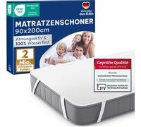 Blumtal Protège-matelas 90x200cm - Surmatelas imperméable 80% coton - Alèse pour incontinence lavable à 95 °C - Protection contre les punaises de lit